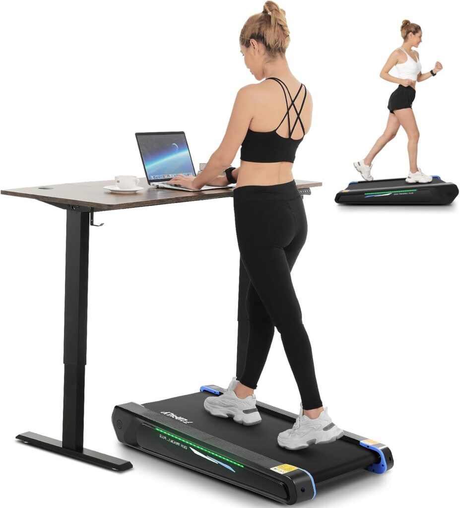 FUNMILY Smallest Under Desk Treadmill with 5% Incline