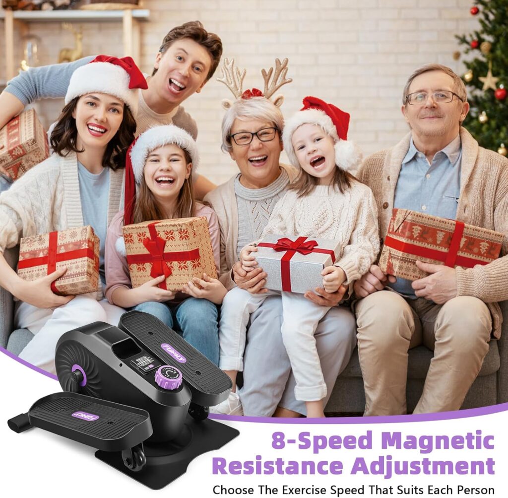 FUNMILY Under Desk Standing or Seated Mini Elliptical Machines