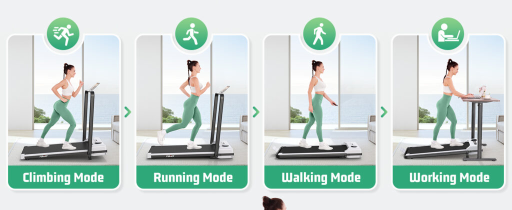 FUNMILY Foldable Treadmills for Home Office, Remote Control, 2s Folding Treadmill