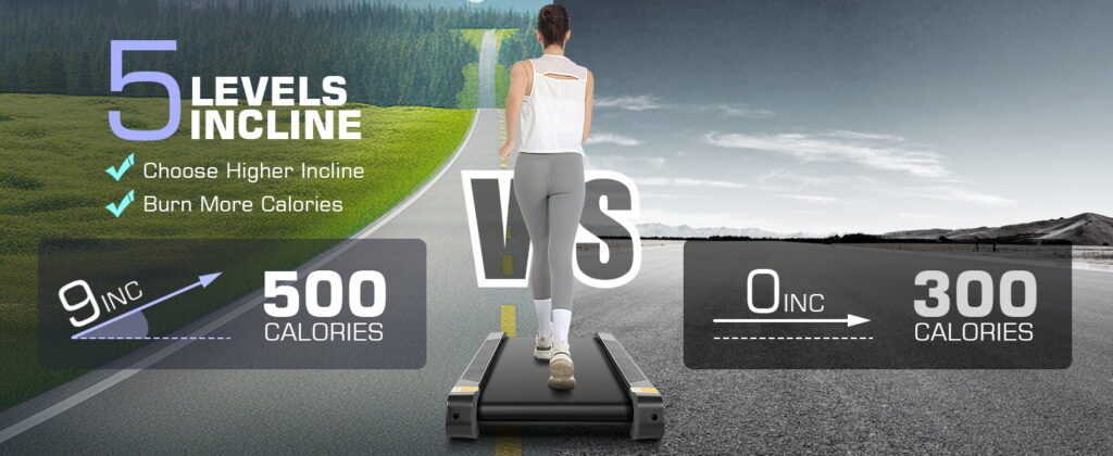 FUNMILY portable incline treadmill for walking and light jogging