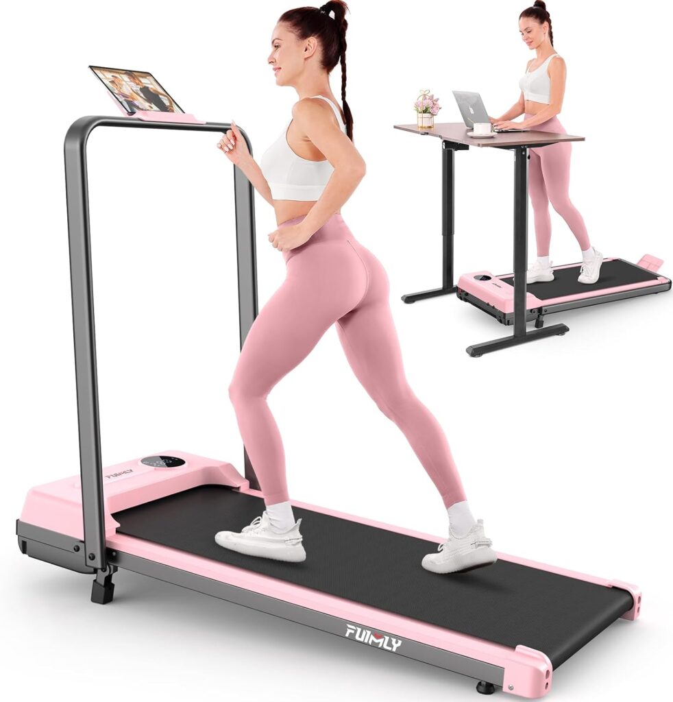 FUNMILY Treadmill with Desk Workstation