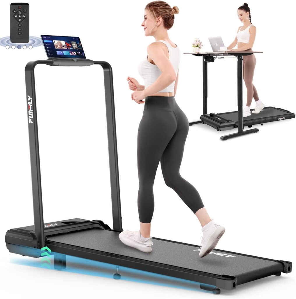 FUNMILY Smallest Under Desk Treadmill with 5% Incline