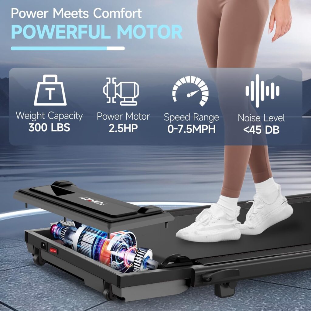FUNMILY under desk treadmill 2 in 1 walking and running mode