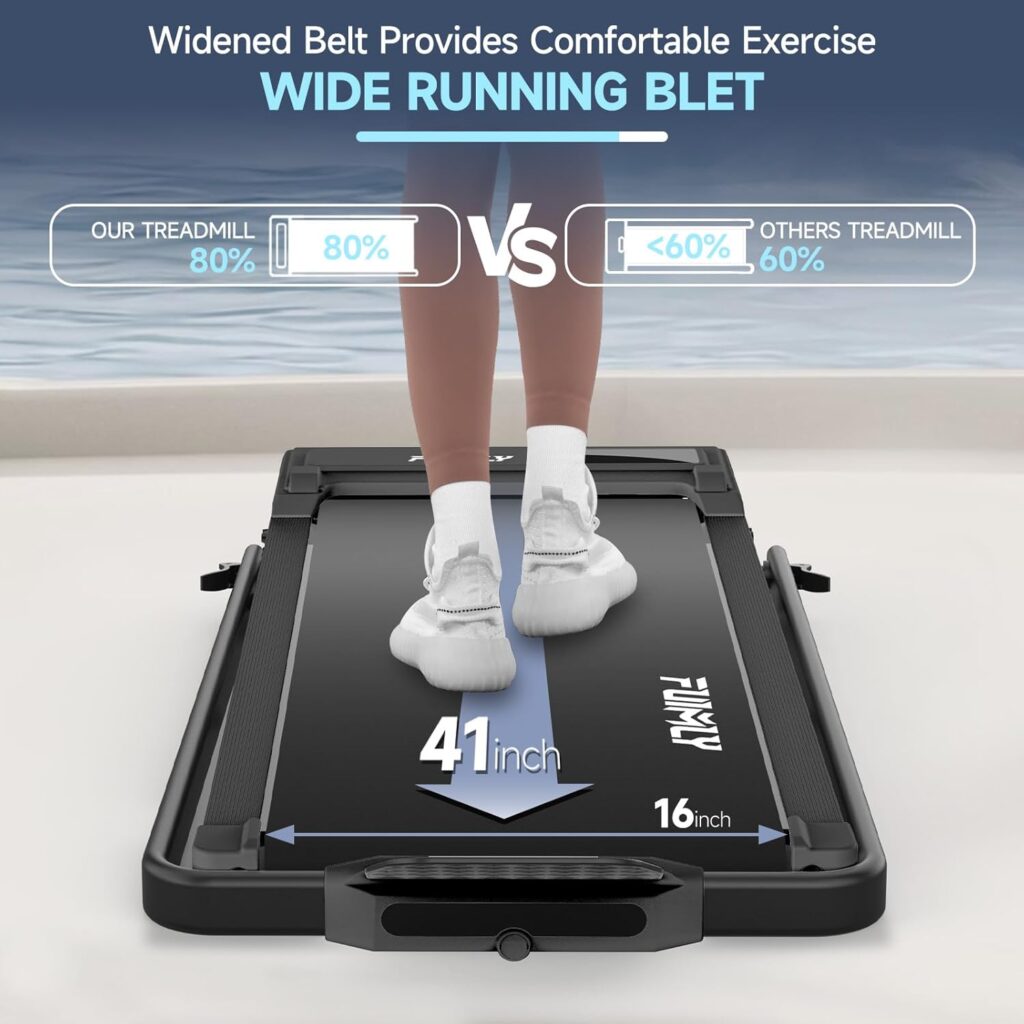 quiet 2.5HP FUNMILY treadmill with remote control and LED monitor